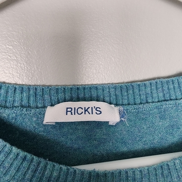 𝅺3 for $25 Ricki's turquoise blue sweater medium - Picture 5 of 6